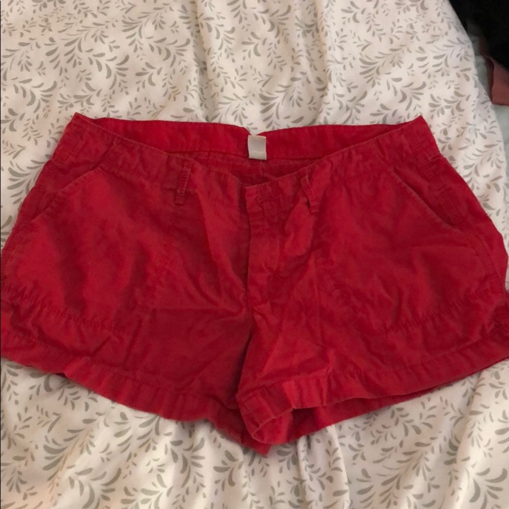 Coral/salmon shorts